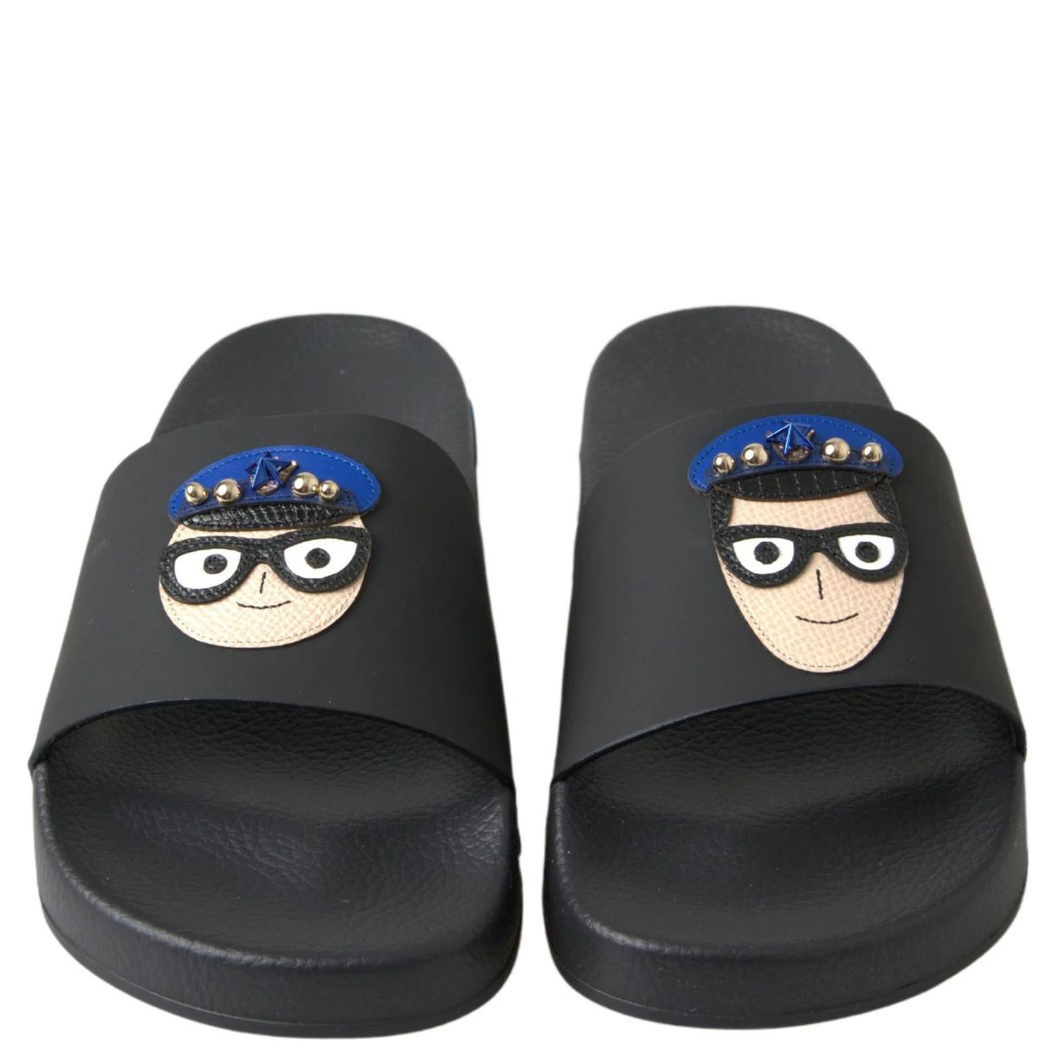 Black Slides Sandals Beach Saint Barth Shoes