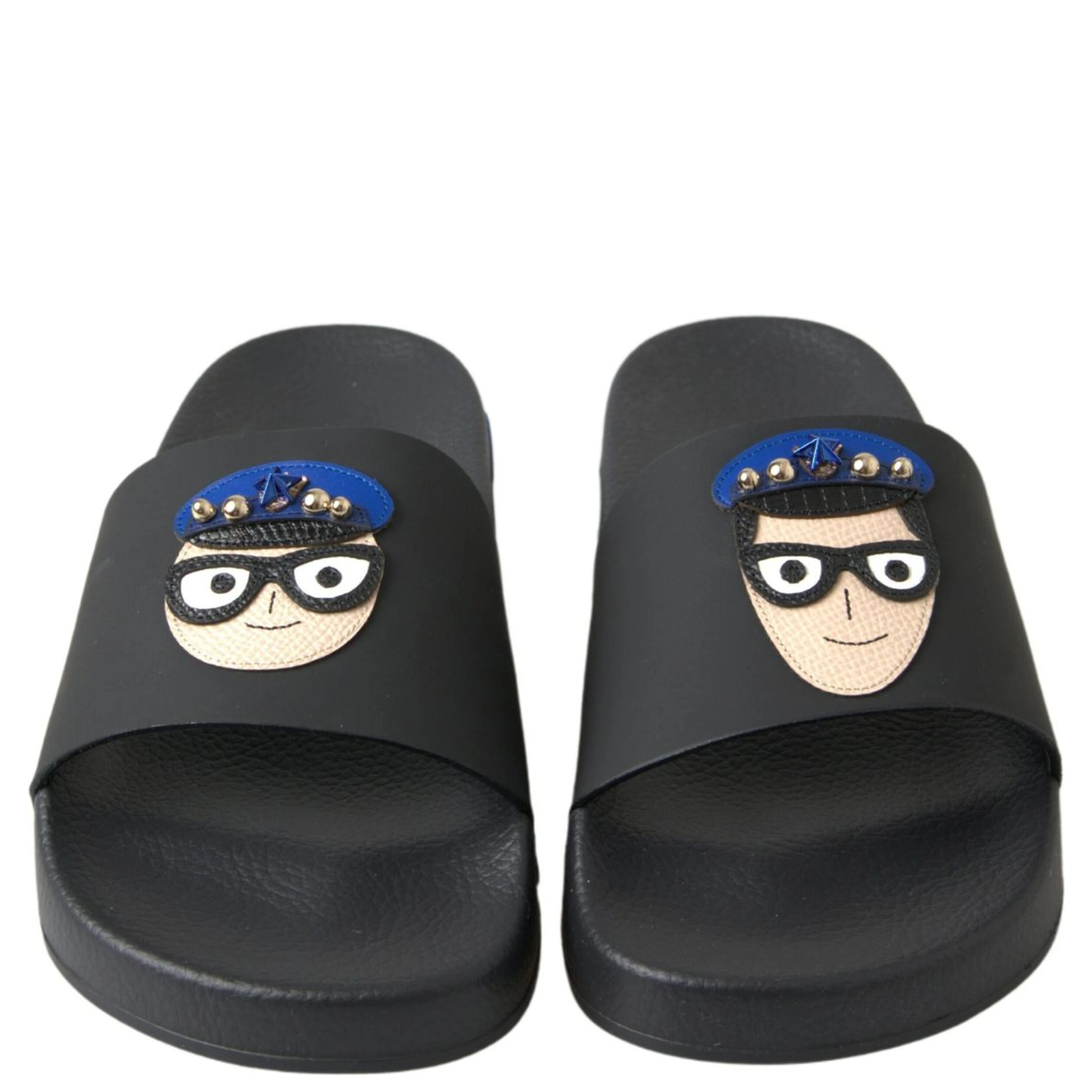 Black Slides Sandals Beach Saint Barth Shoes