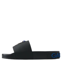 Black Slides Sandals Beach Saint Barth Shoes