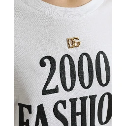 White Slogan Print Lacing Detailed T-shirt
