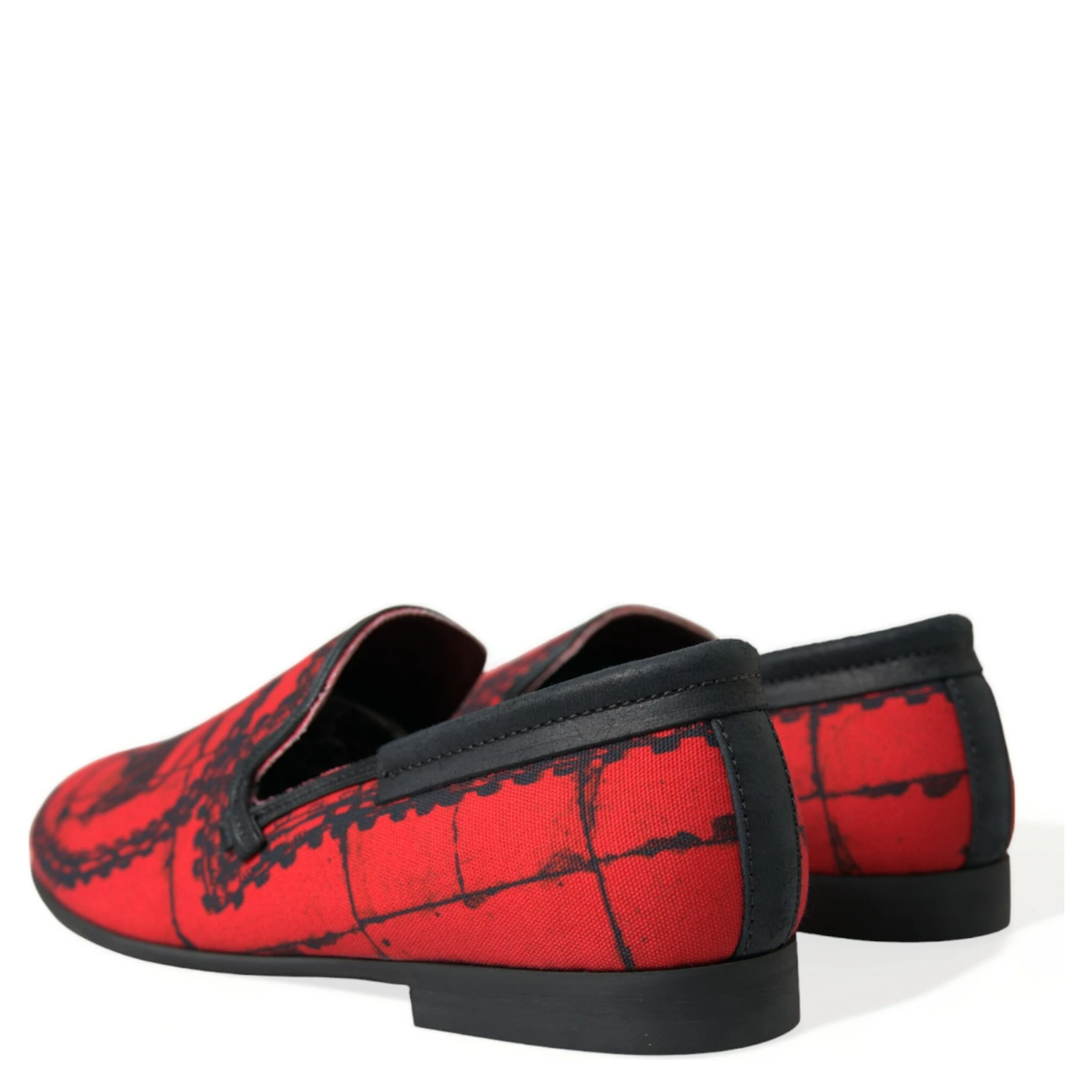 Red Black Torero Loafers Slippers Men Shoes