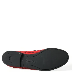 Red Black Torero Loafers Slippers Men Shoes