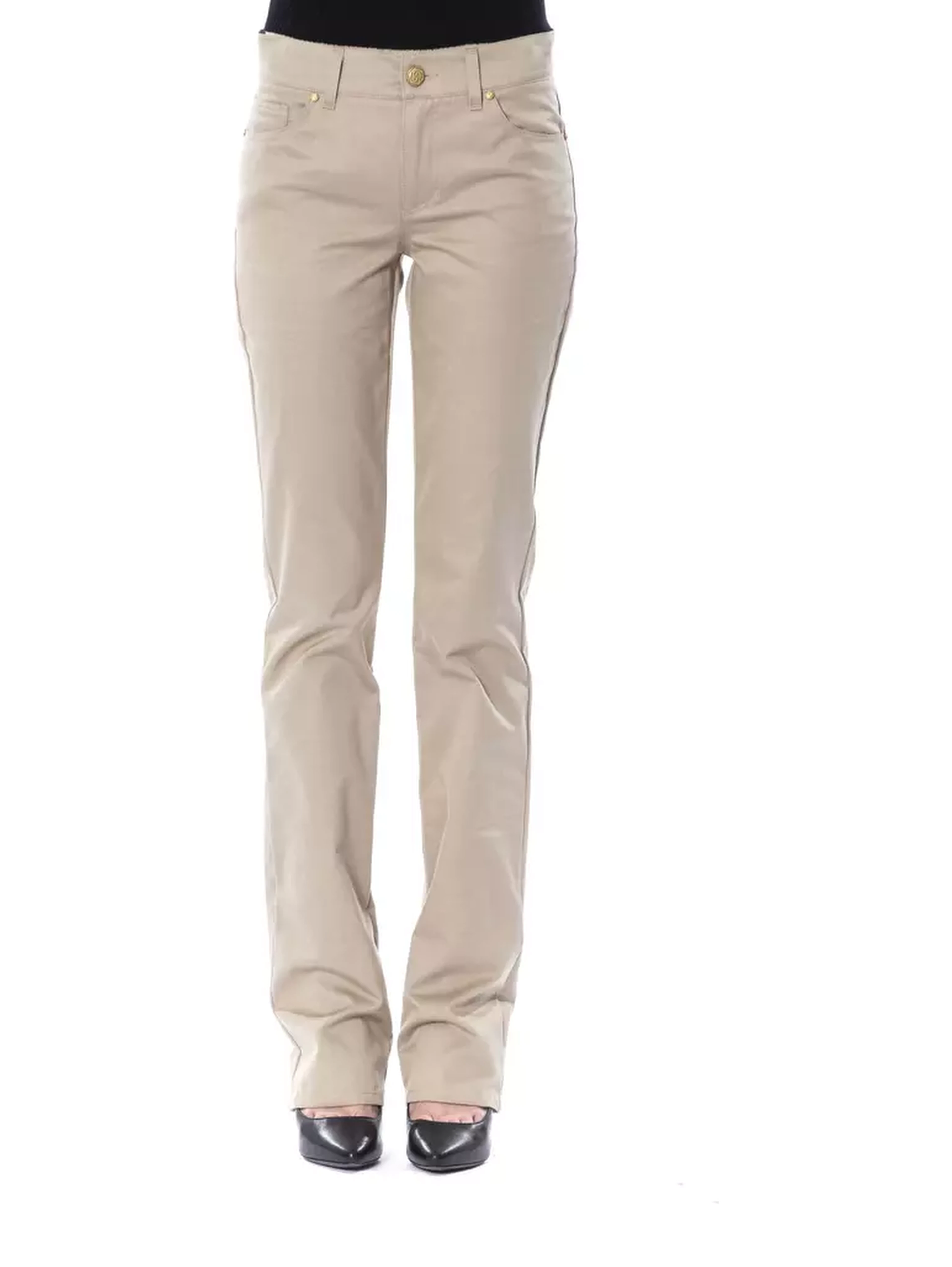 Beige Cotton Pant