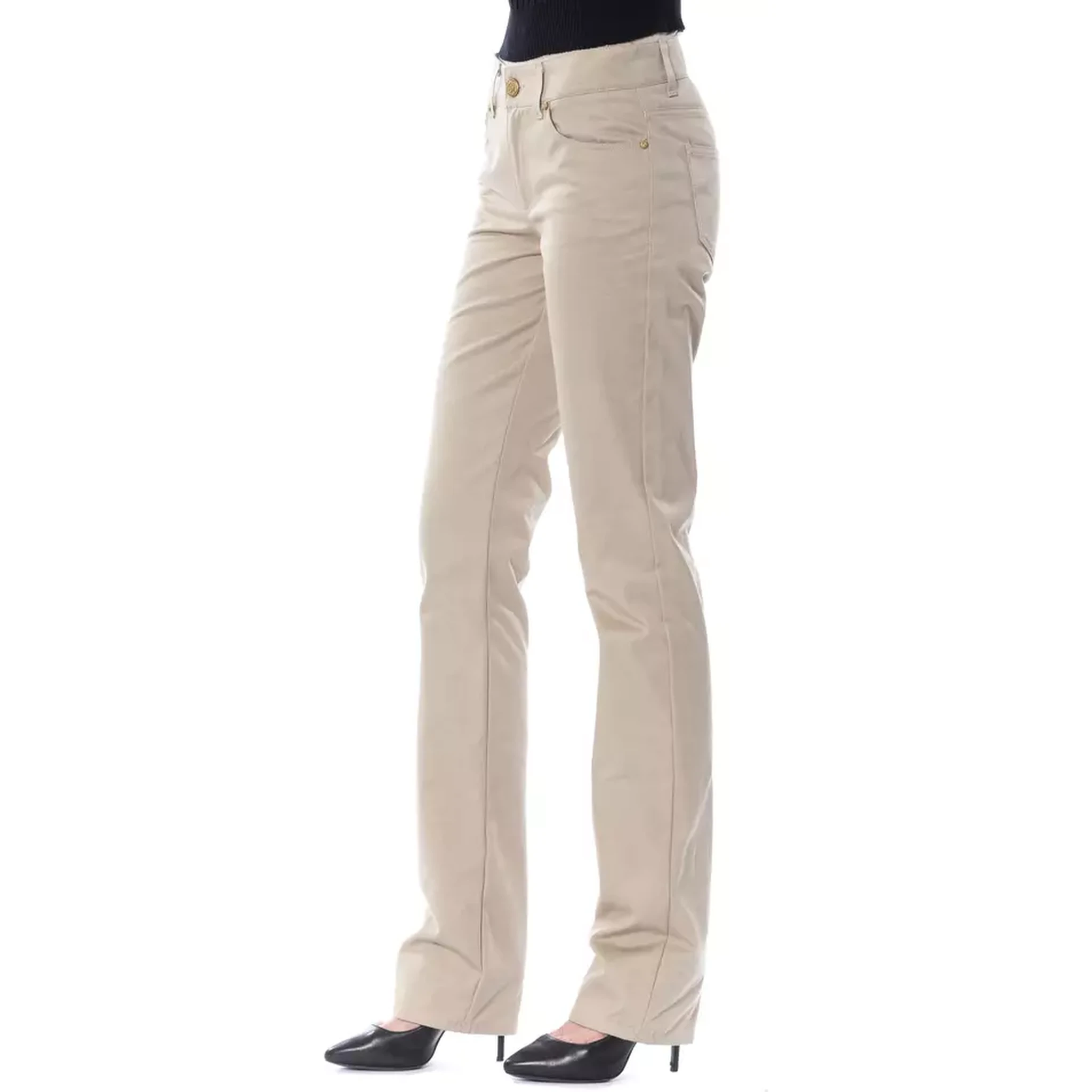 Beige Cotton Pant