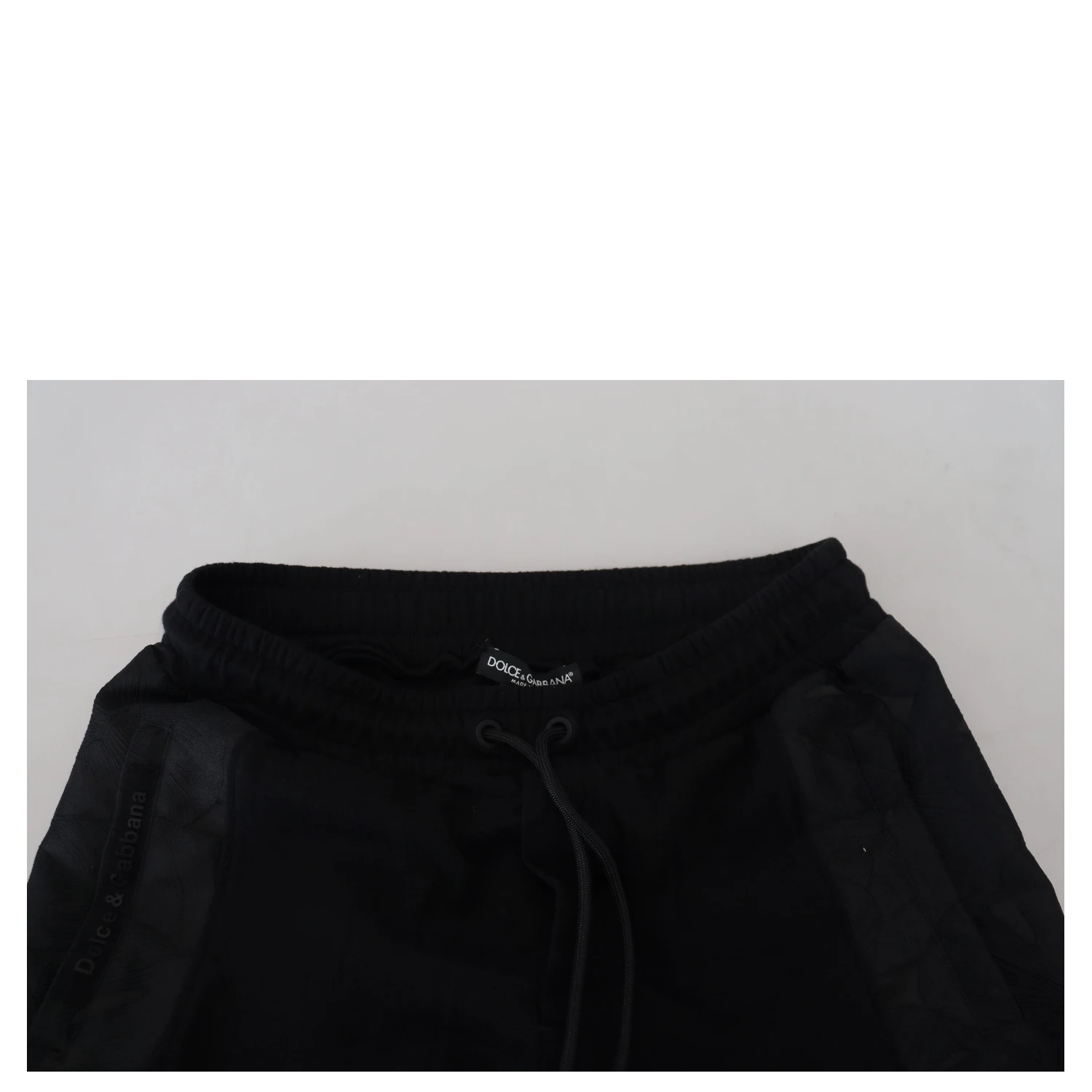 Black Polyester Skinny Jogger Men Pants