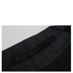 Black Polyester Skinny Jogger Men Pants