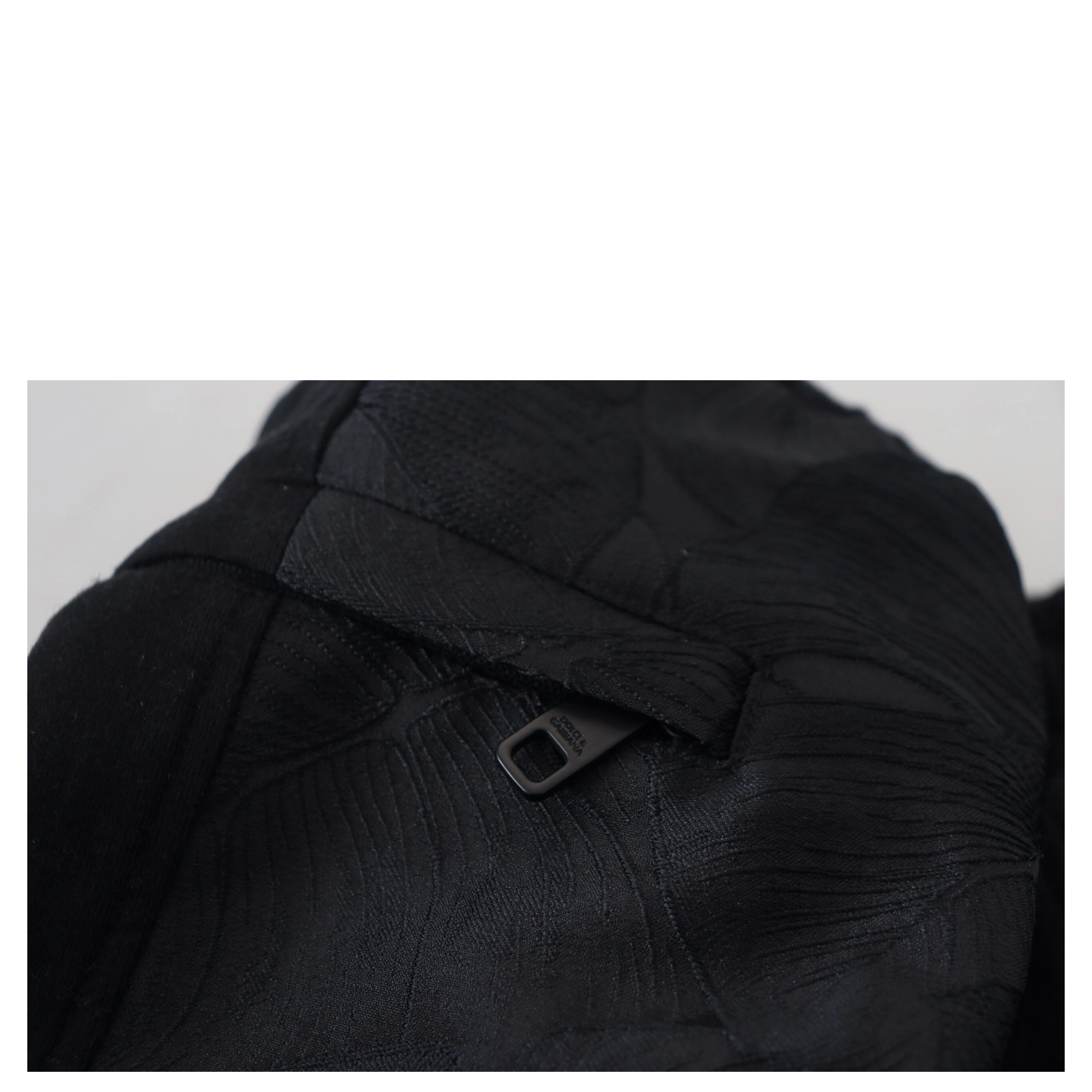 Black Polyester Skinny Jogger Men Pants
