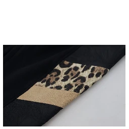 Black Polyester Skinny Jogger Men Pants