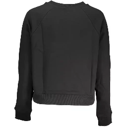 Black Cotton Sweatshirt