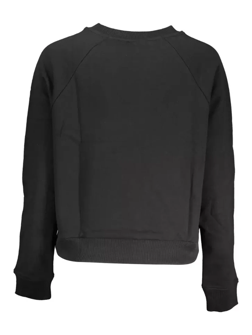 Black Cotton Sweatshirt
