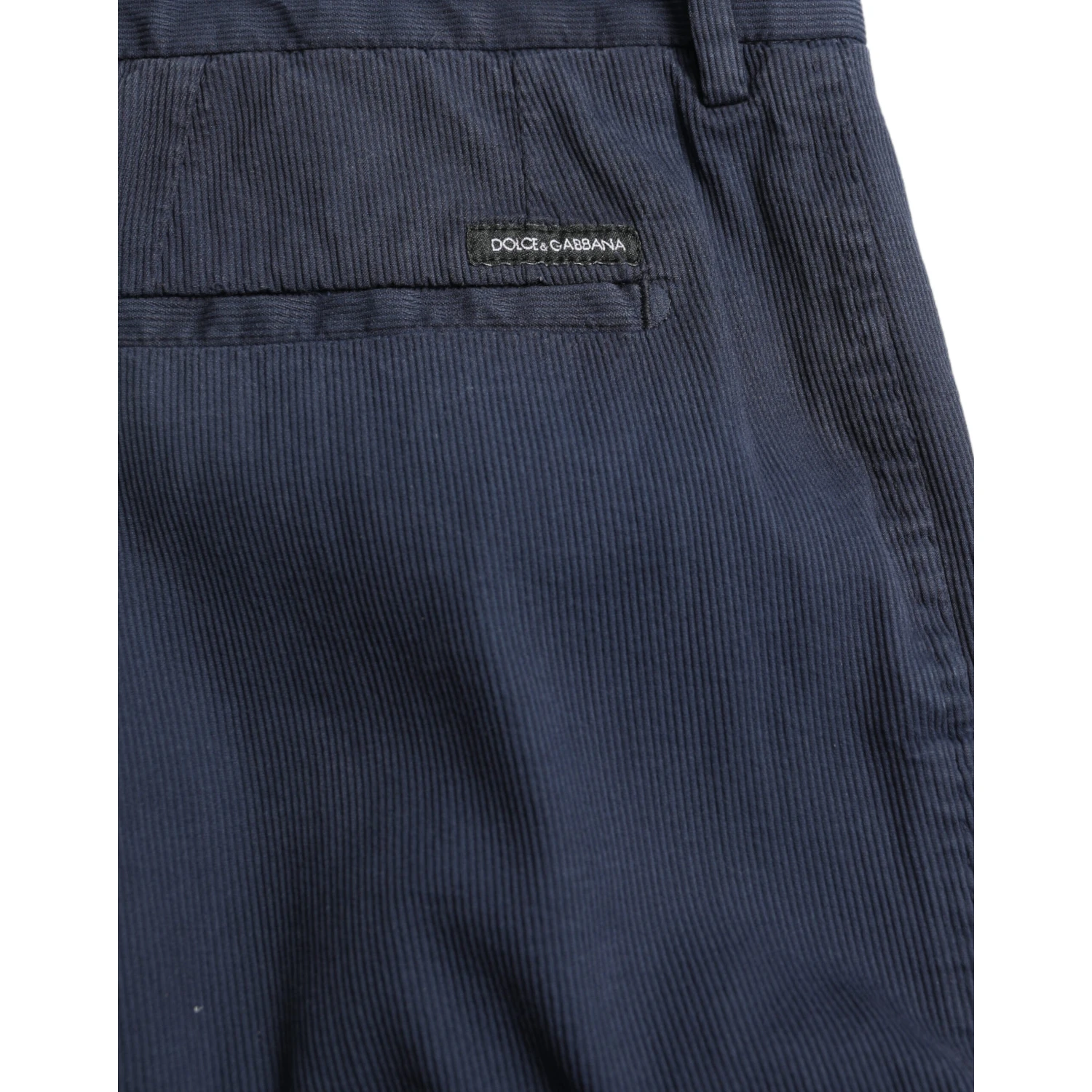 Dark Blue Cotton Stretch Slim Fit Dress Pants