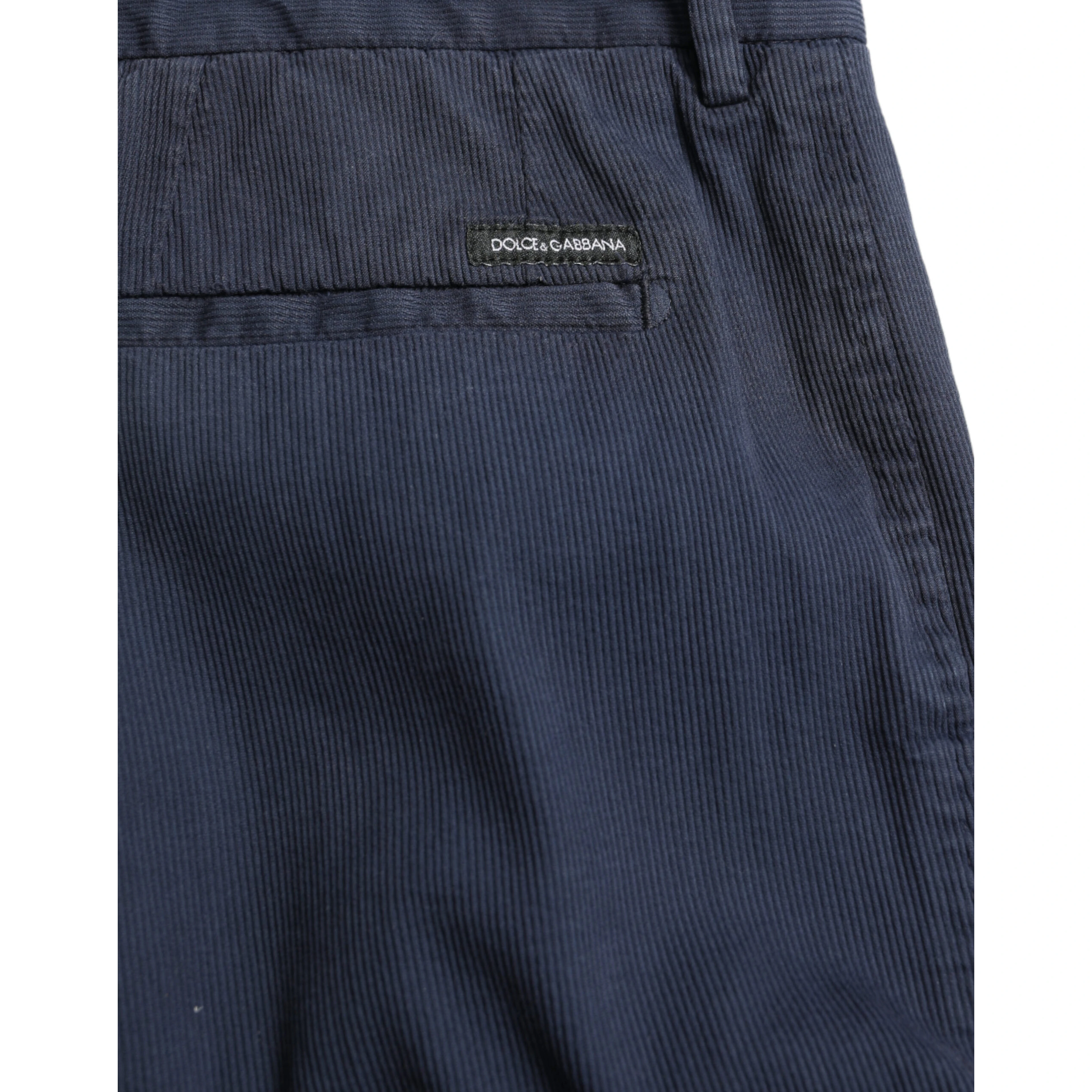 Dark Blue Cotton Stretch Slim Fit Dress Pants