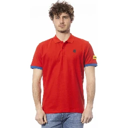 Red Cotton Polo Shirt