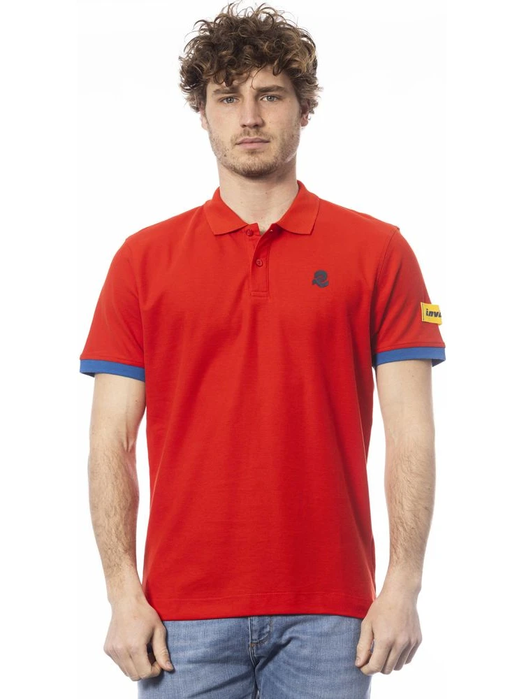 Red Cotton Polo Shirt