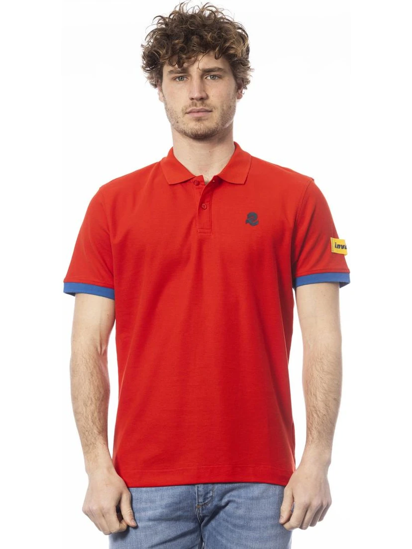 Red Cotton Polo Shirt