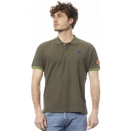 Green Cotton Polo Shirt