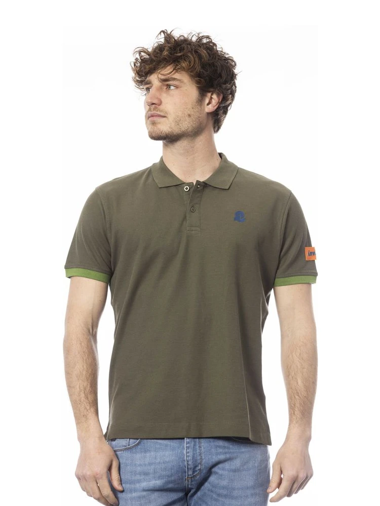 Green Cotton Polo Shirt