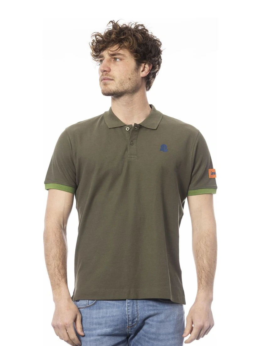 Green Cotton Polo Shirt