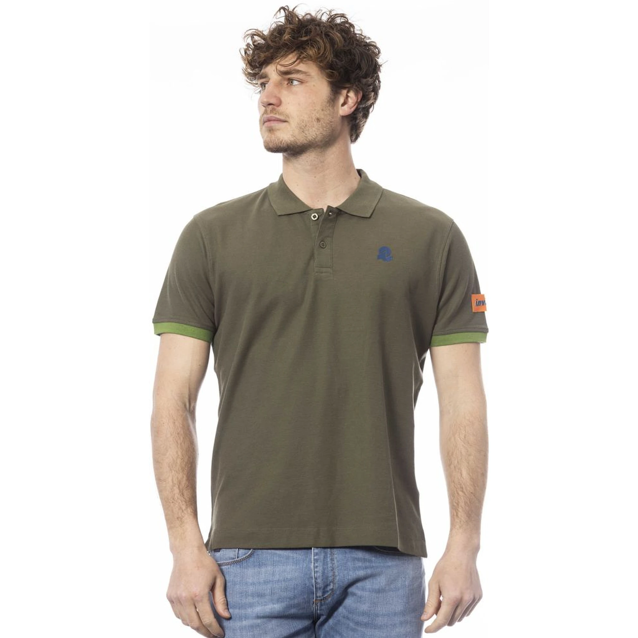 Green Cotton Polo Shirt