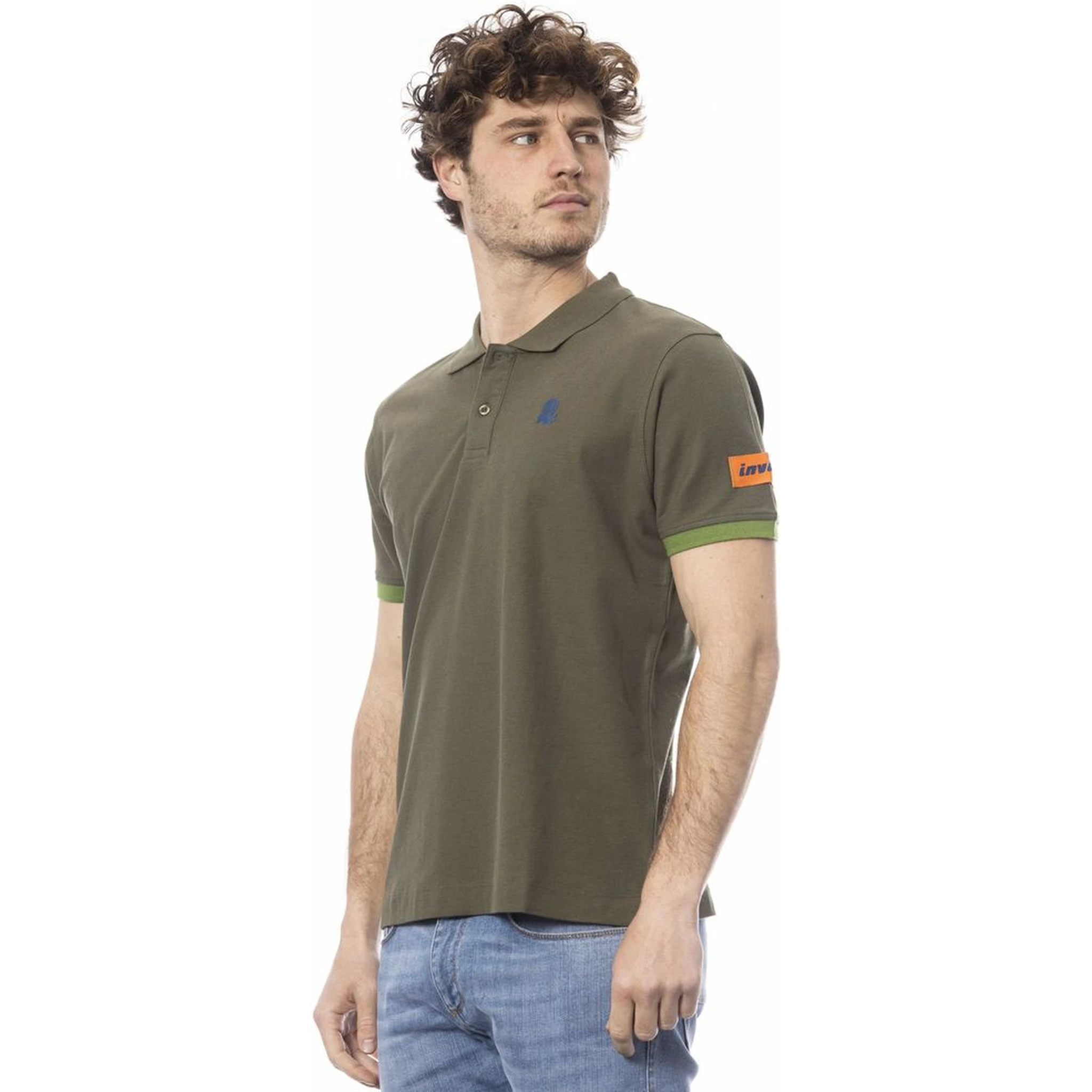 Green Cotton Polo Shirt
