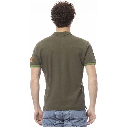 Green Cotton Polo Shirt