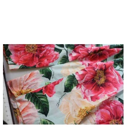 Multicolor Flora Printed High Waist Cropped Trouser Pants