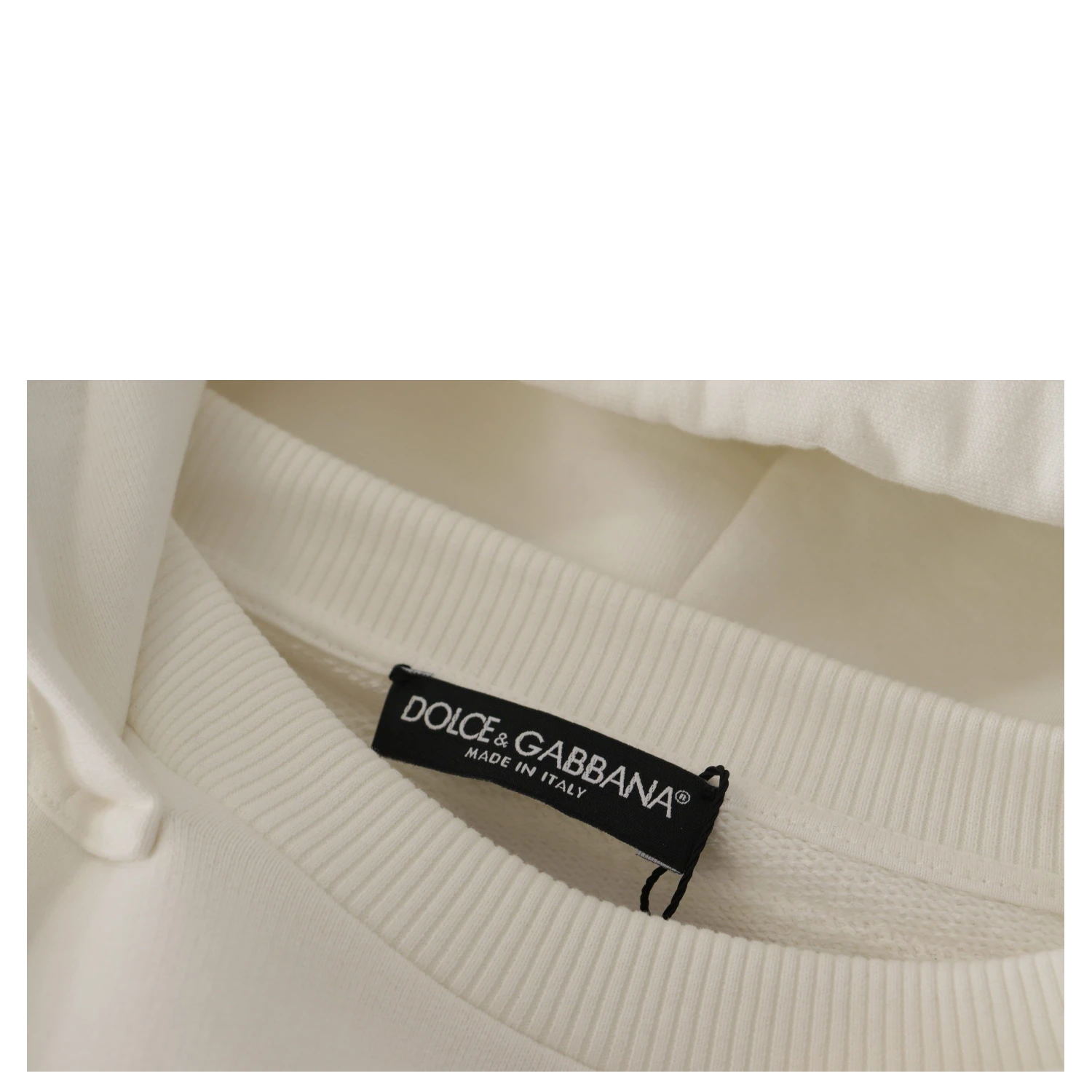 White Hoodie Pullover Embroidered Sweater