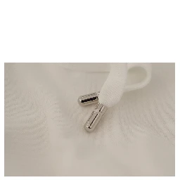 White Hoodie Pullover Embroidered Sweater