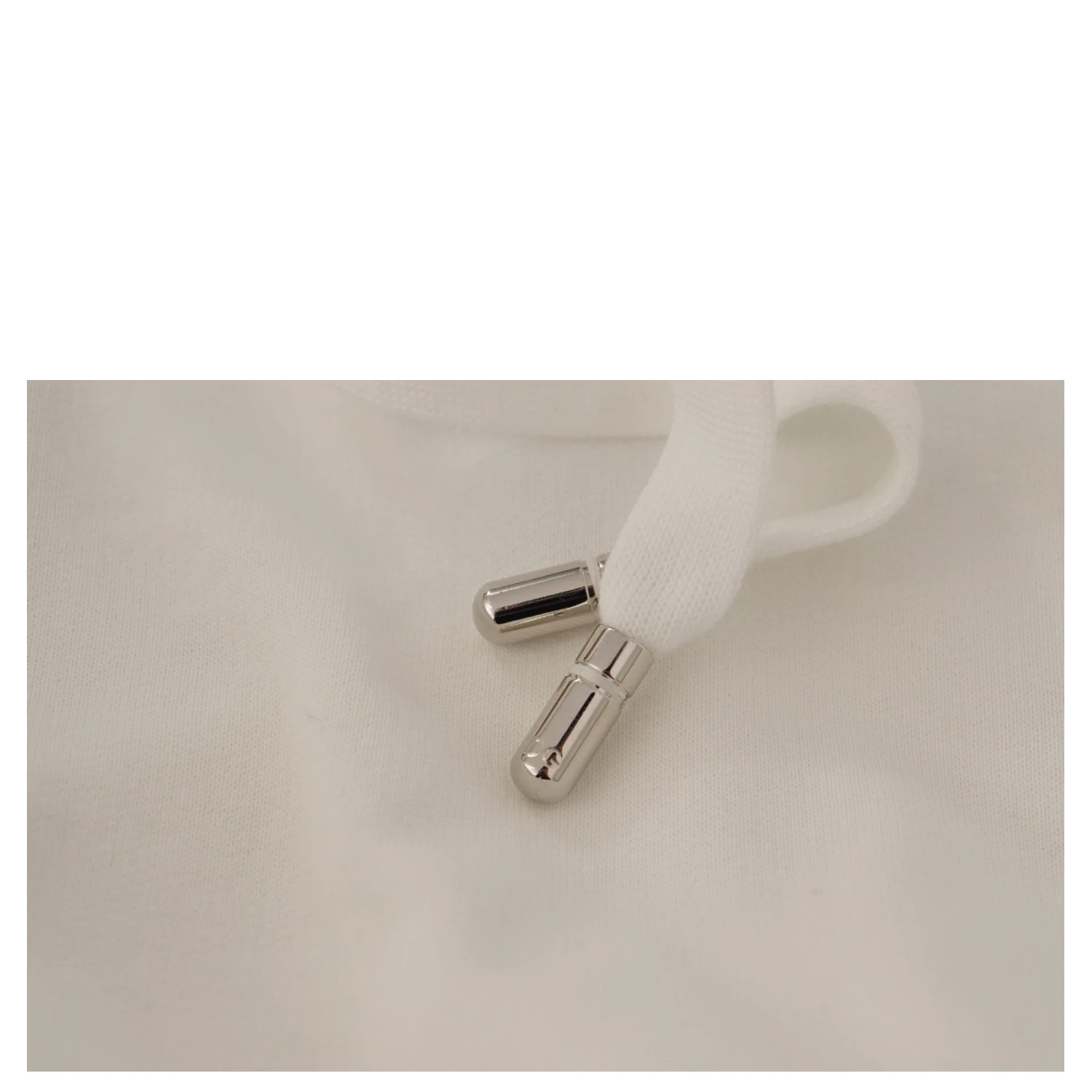 White Hoodie Pullover Embroidered Sweater