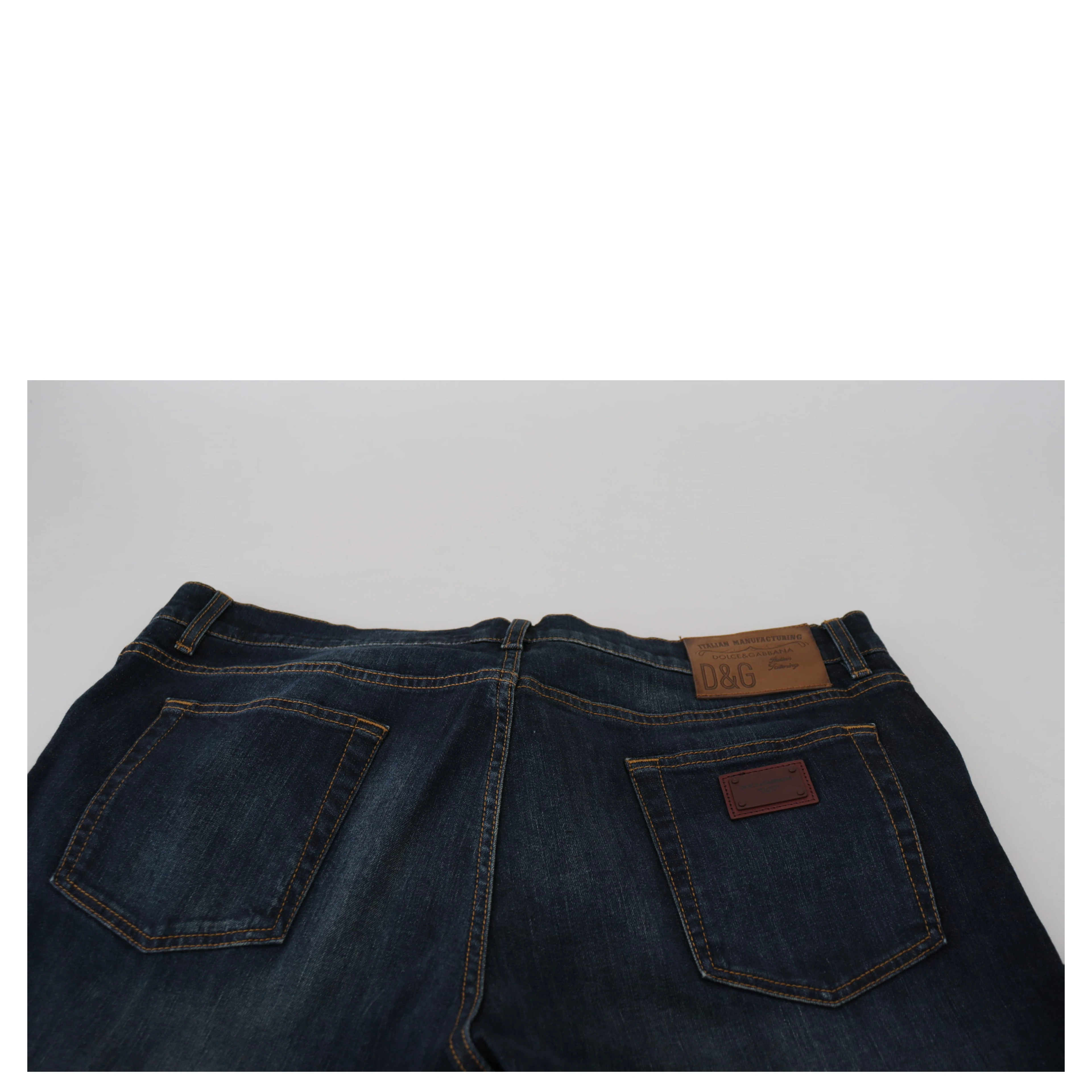 Blue Cotton Straight Fit Casual Denim Jeans