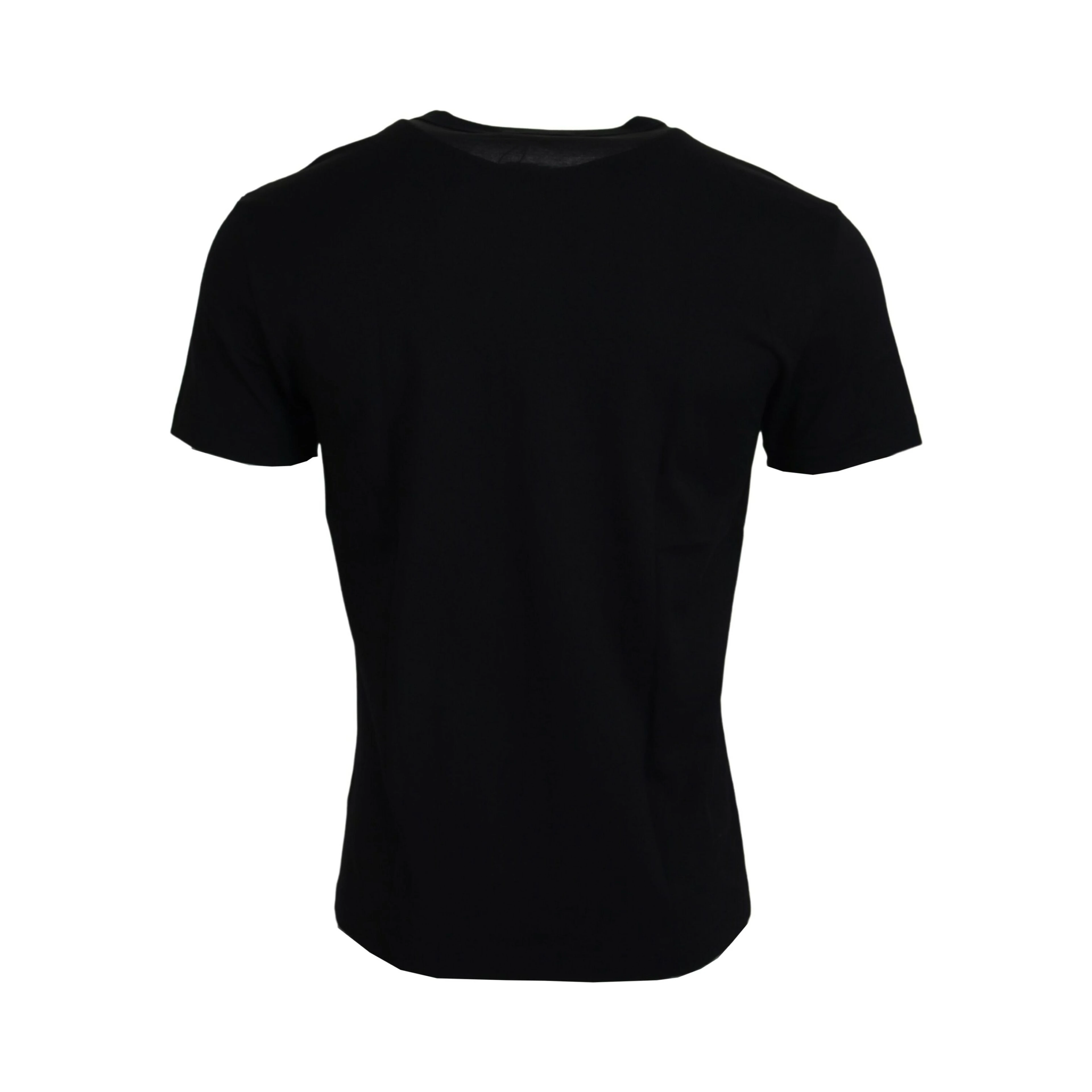 Black Sneak Peek Cotton Short Sleeve T-shirt