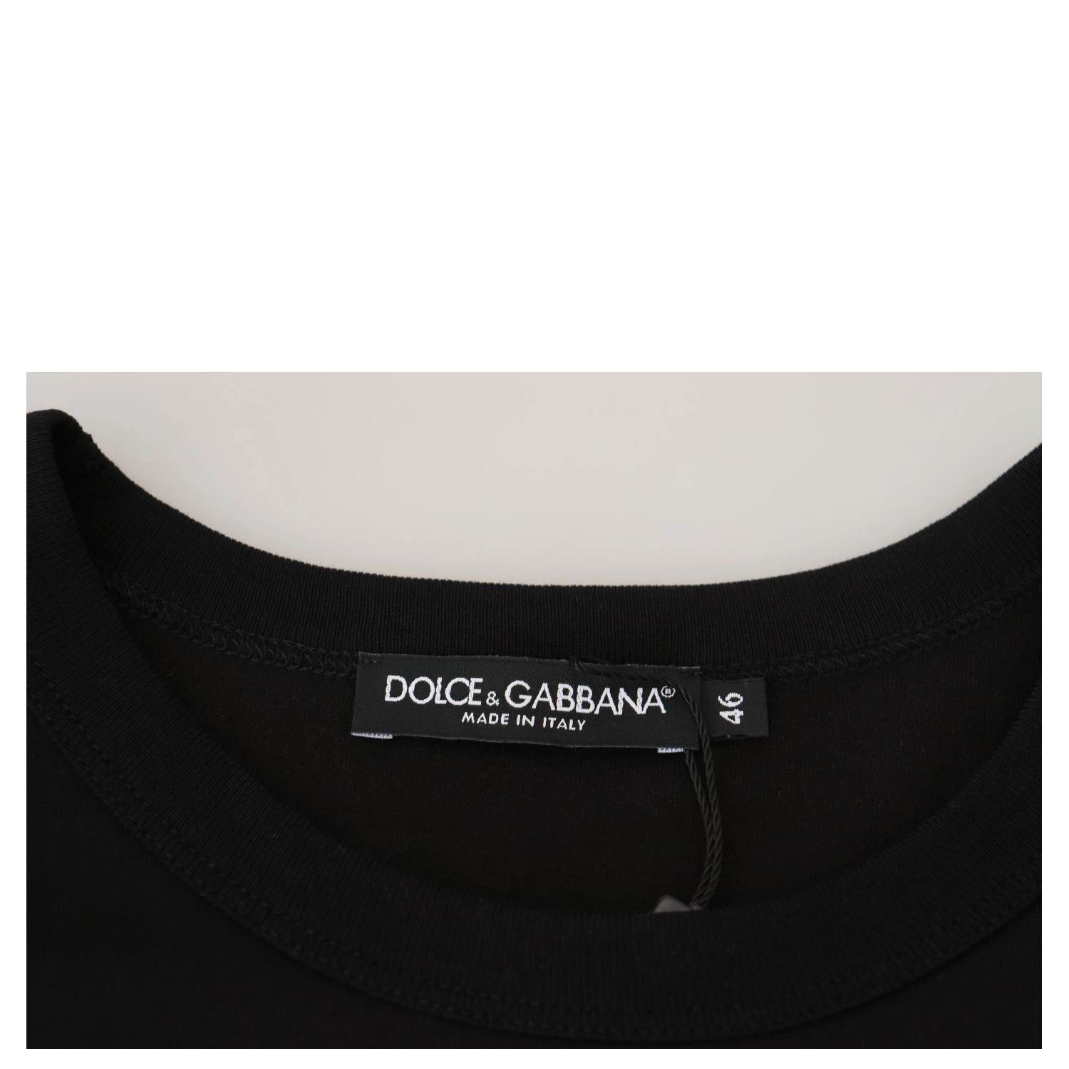 Black Sneak Peek Cotton Short Sleeve T-shirt