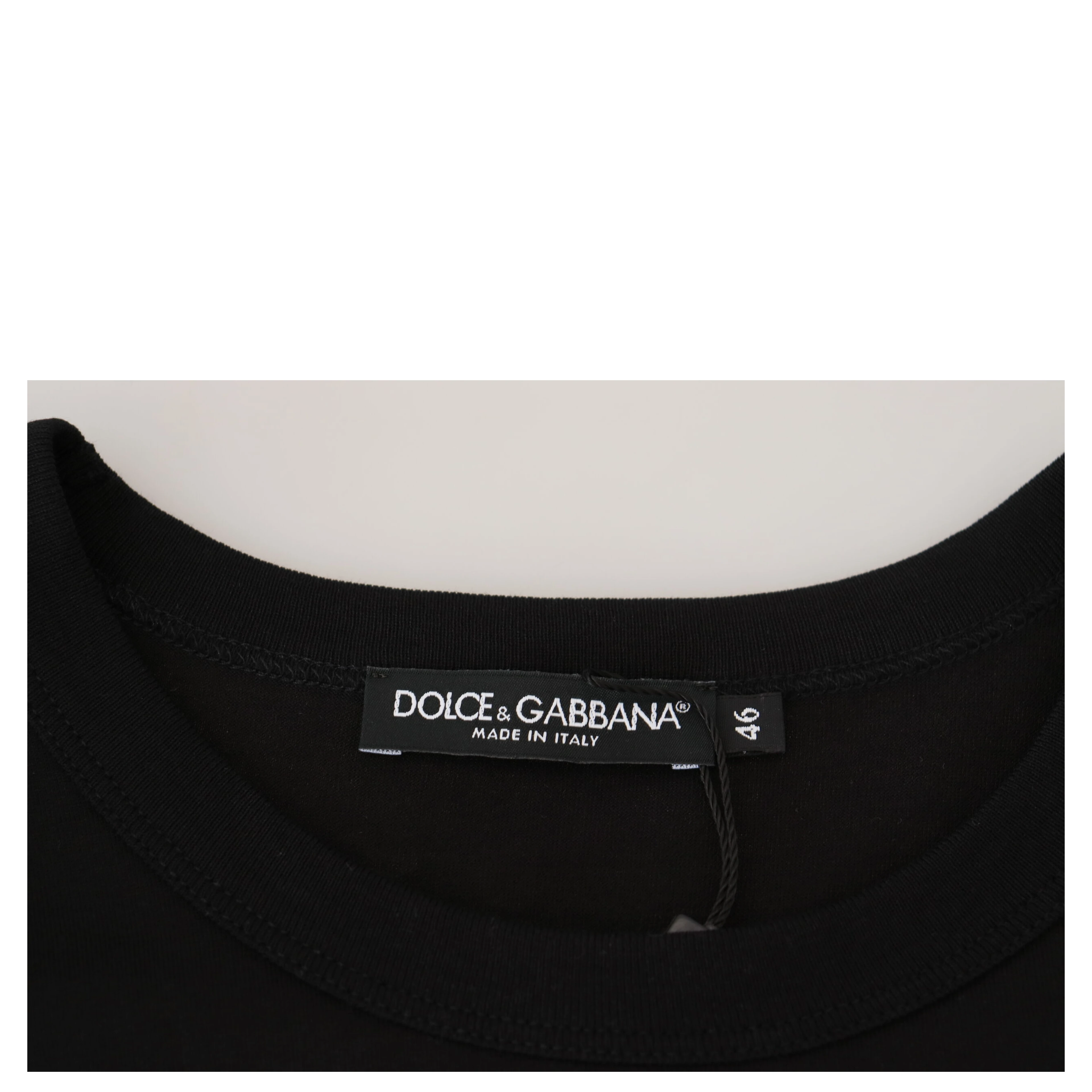 Black Sneak Peek Cotton Short Sleeve T-shirt