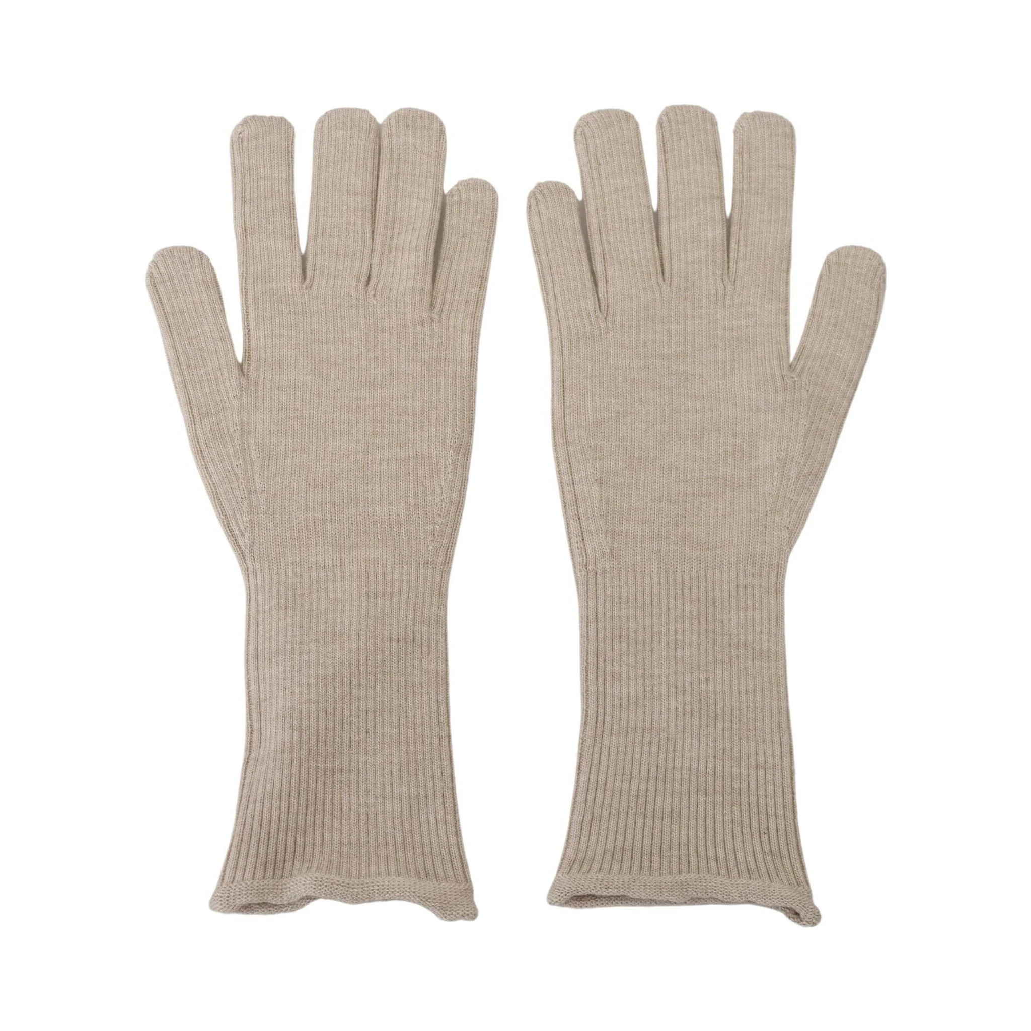 Ivory Cashmere Silk Hands Mitten Mens Gloves