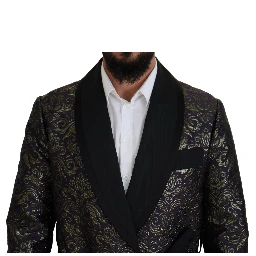 Gold Purple Baroque Jacket Blazer Robe