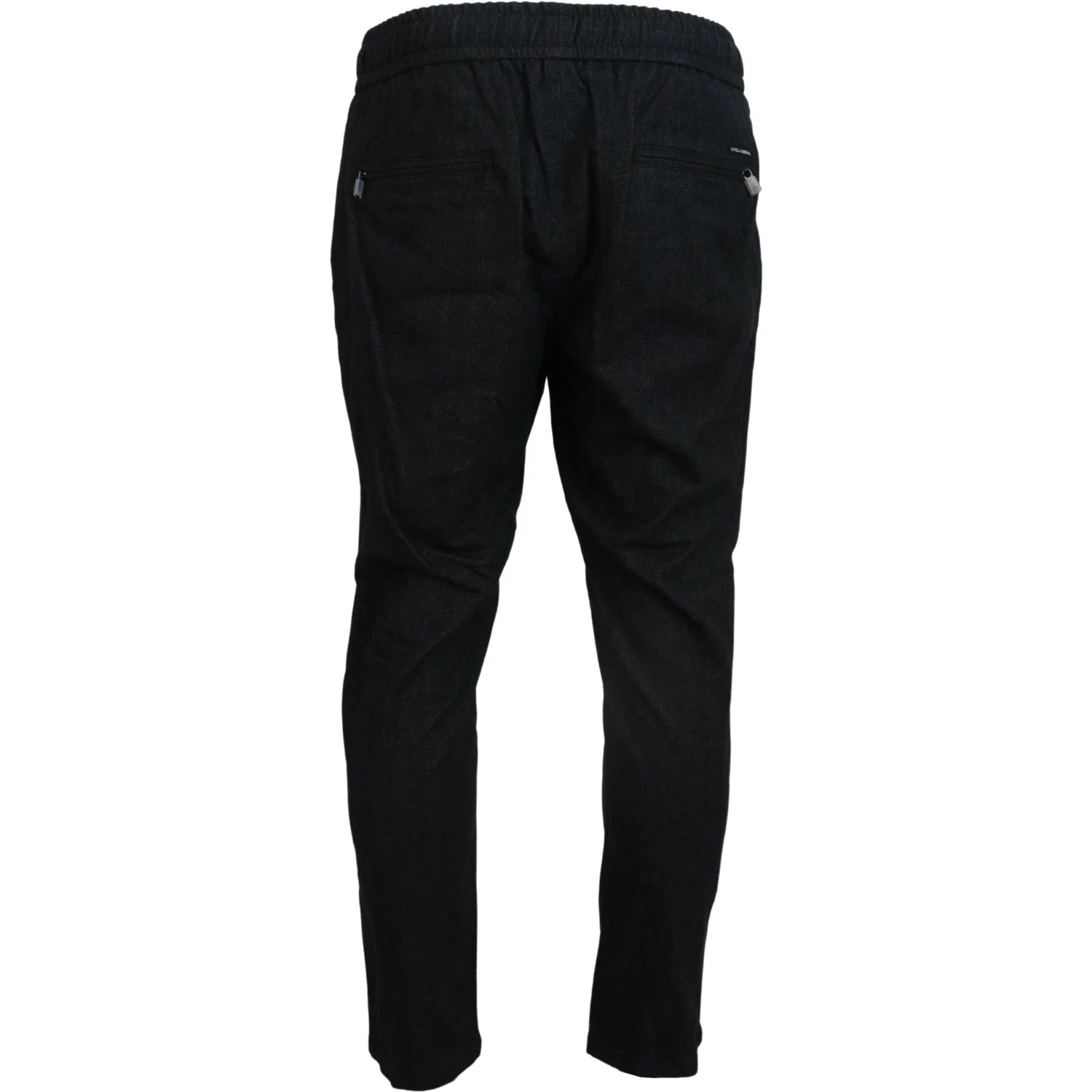 Grey Cotton Tapered Cotton Pants