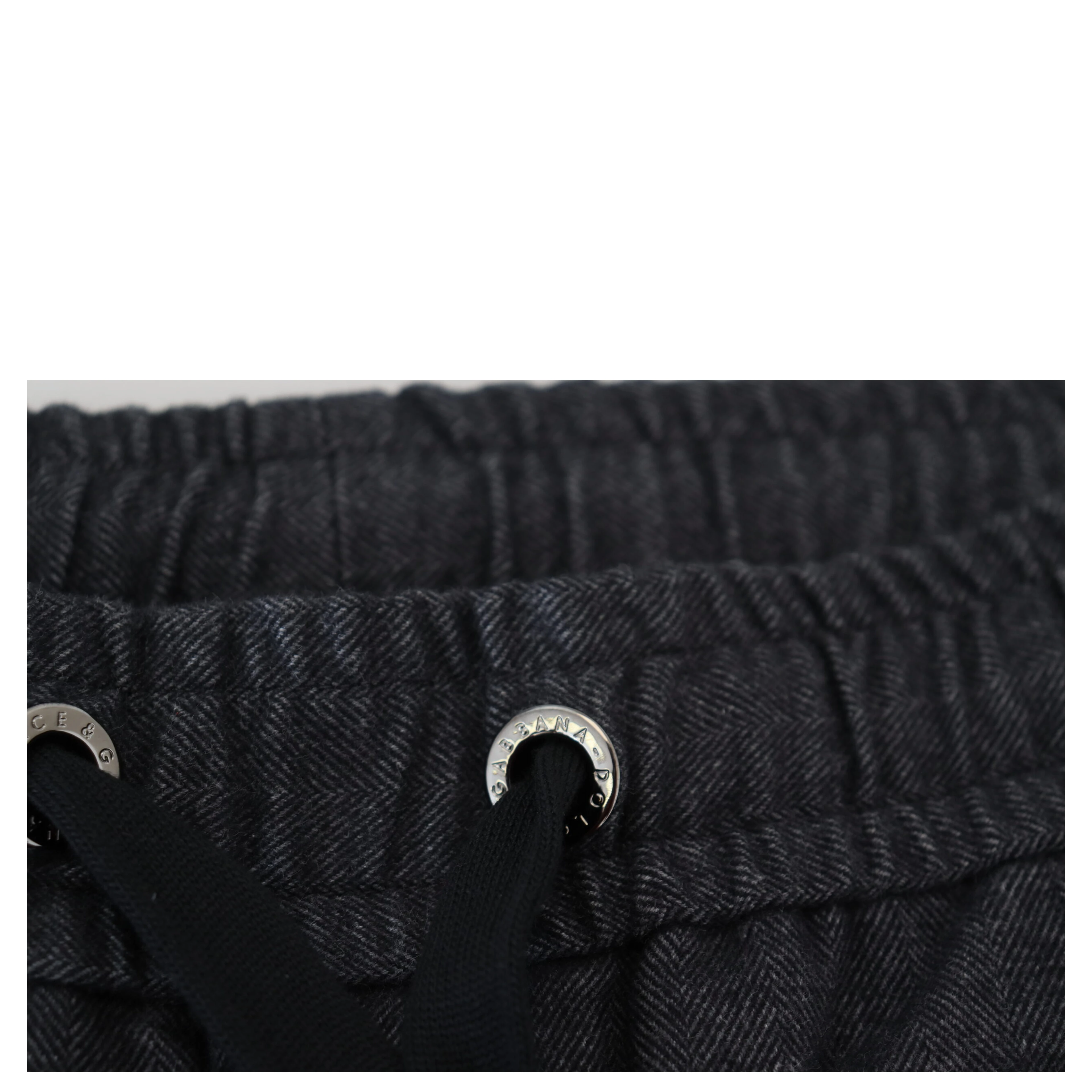 Grey Cotton Tapered Cotton Pants
