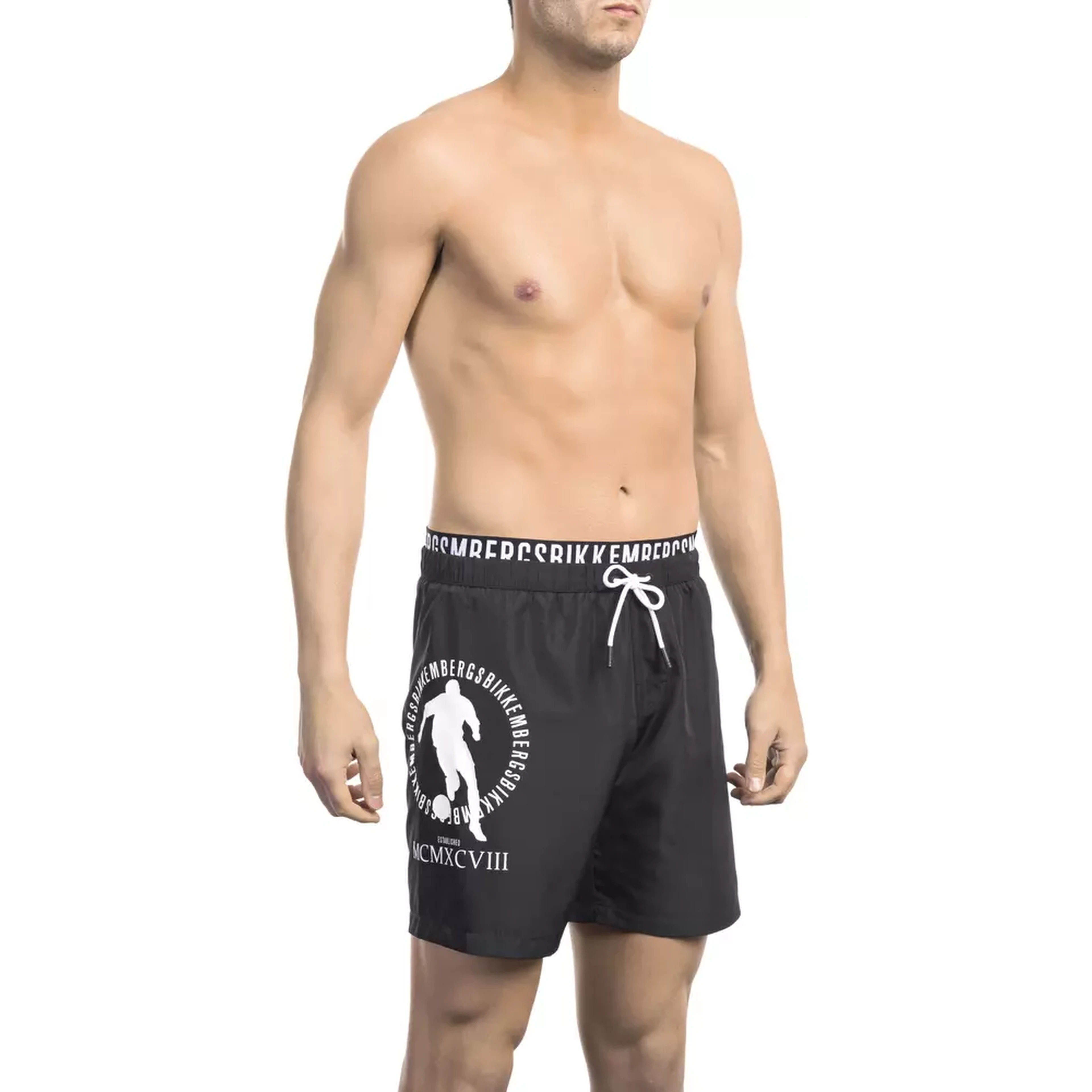 Black Polyester Swimwear