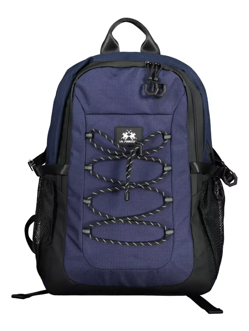 Blue Polyester Backpack