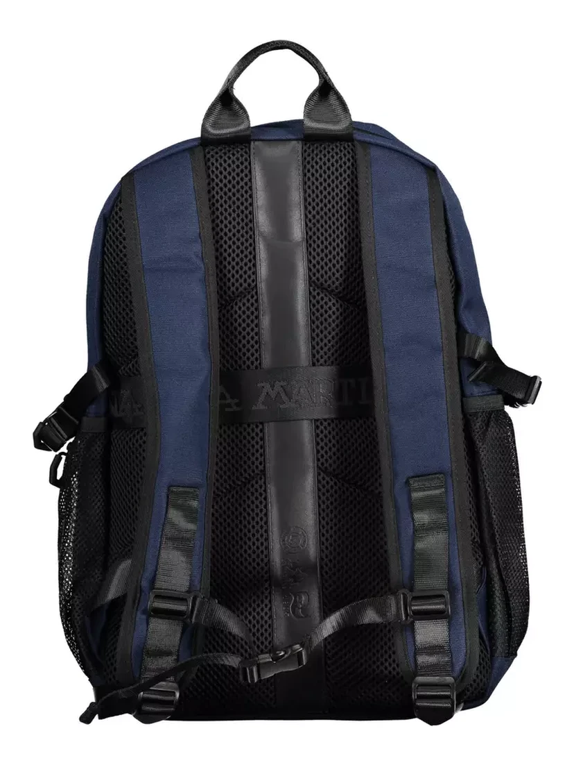 Blue Polyester Backpack