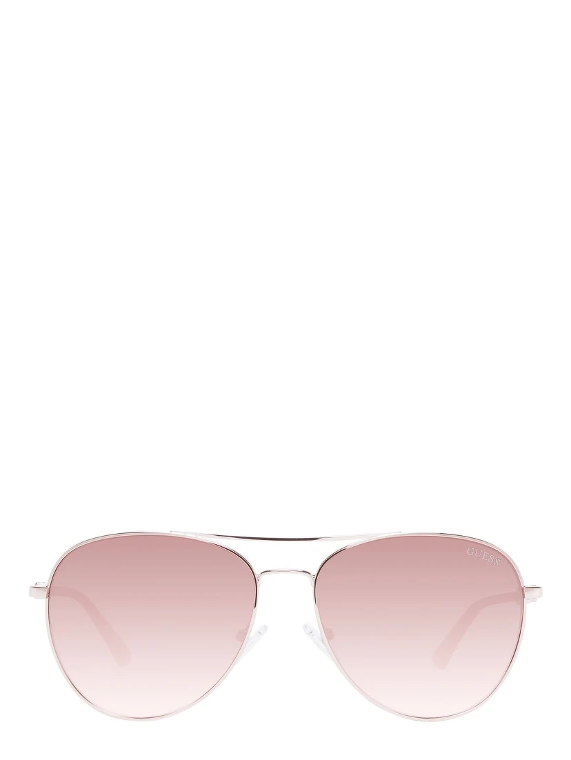 Rose Gold Metal Sunglasses