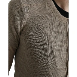 Henley Pullover Beige Cashmere Sweater
