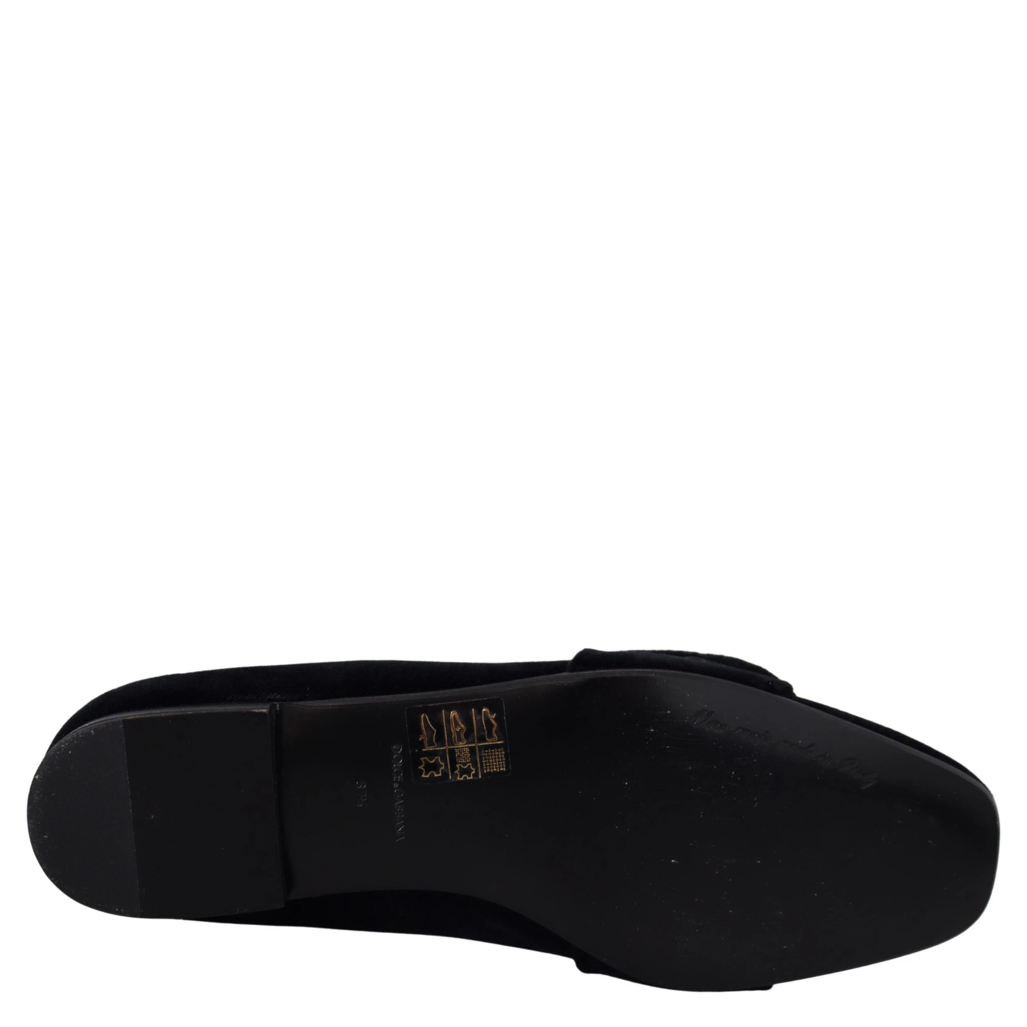 Black Velvet Crystals Loafers Flats Shoes