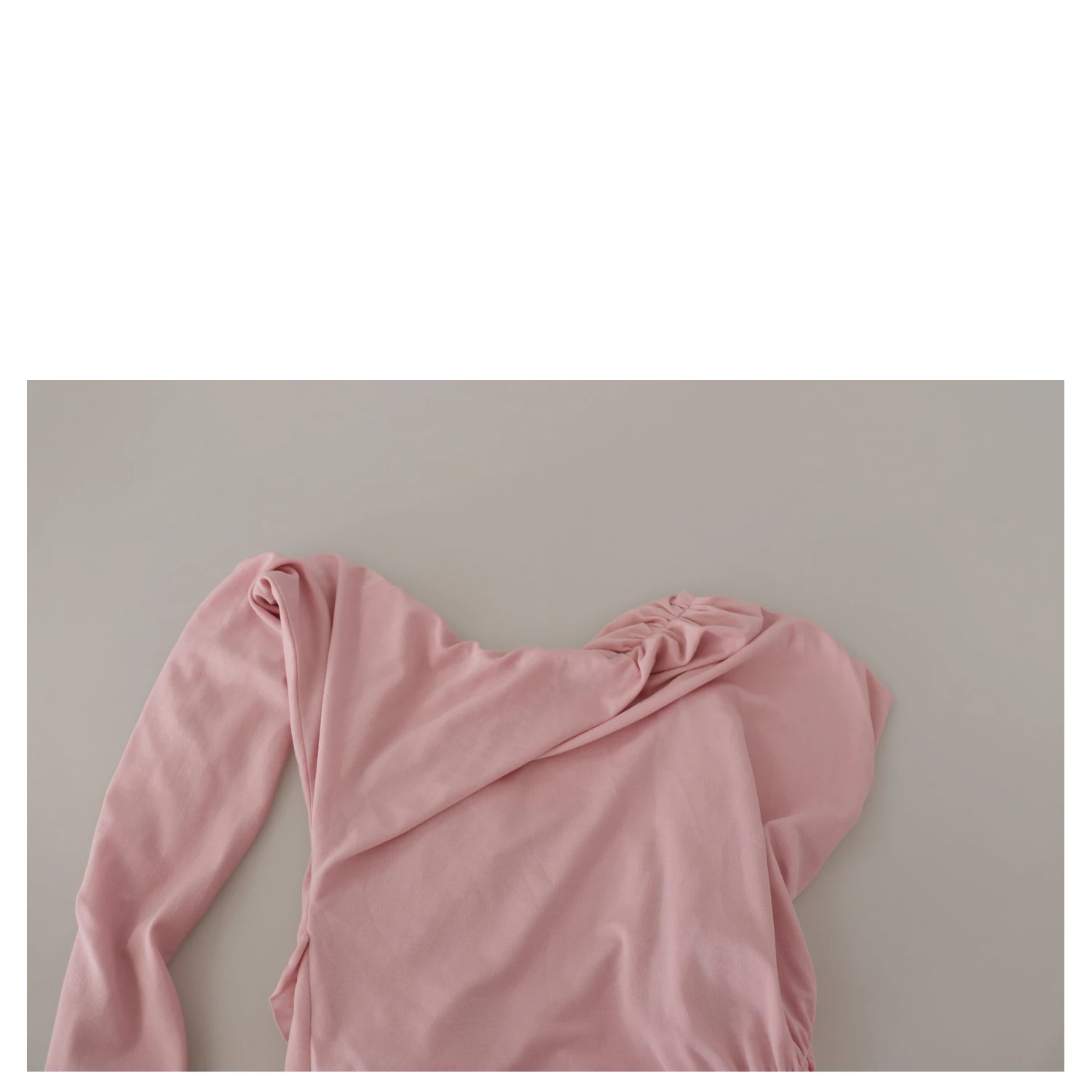 Pink Flower Embellished One Shoulder Dress