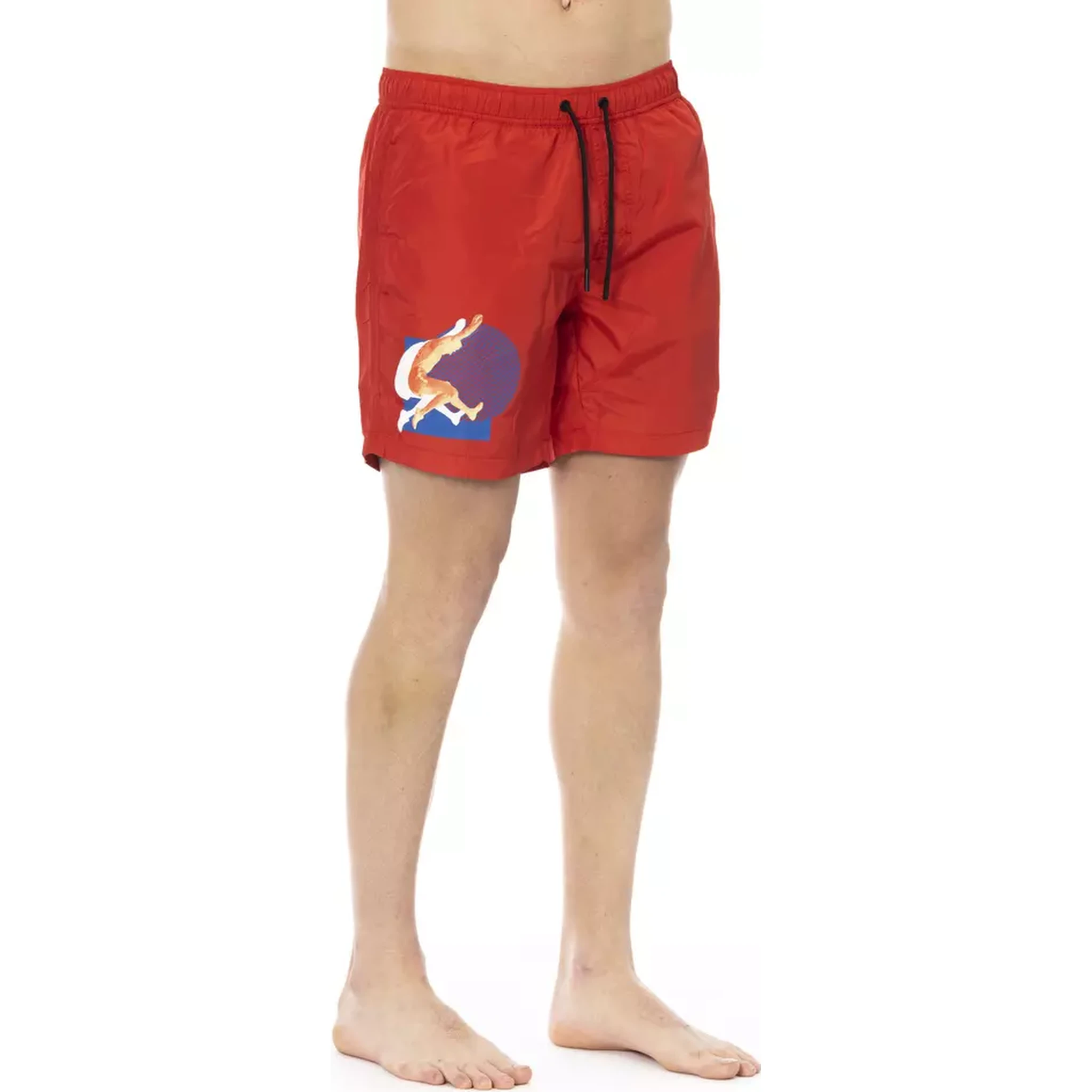 Red Polyester Swimwear