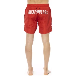 Red Polyester Swimwear