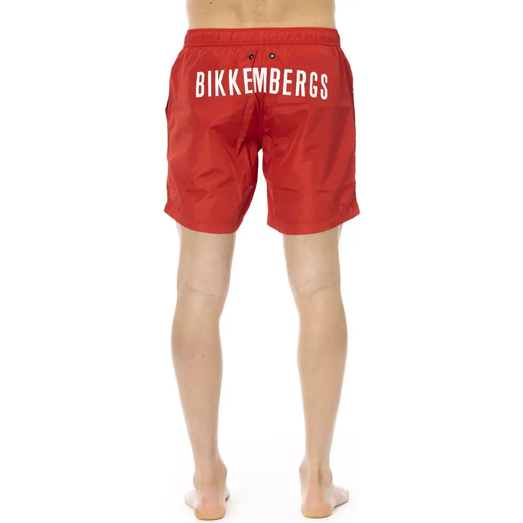 Red Polyester Swimwear
