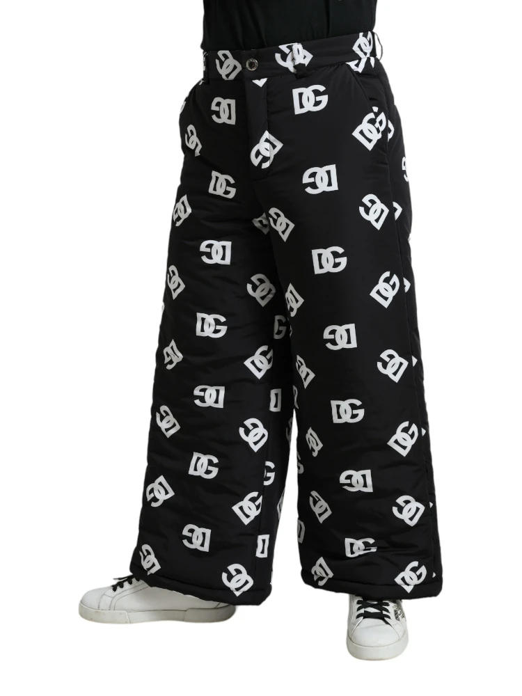 Black Logo DG Print Wide Leg Pants alternative