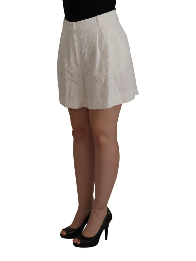 White High Waist Culotte Cotton Shorts alternative