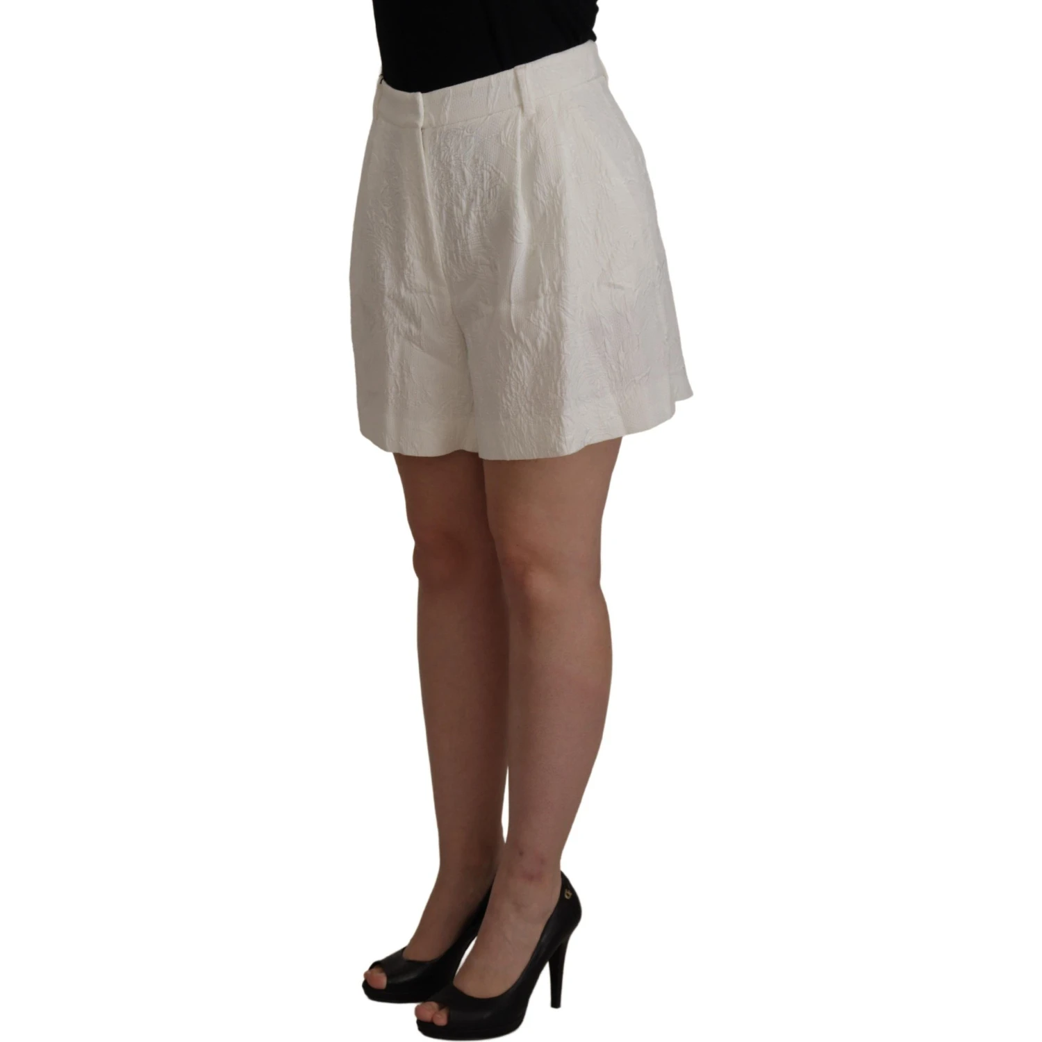 White High Waist Culotte Cotton Shorts